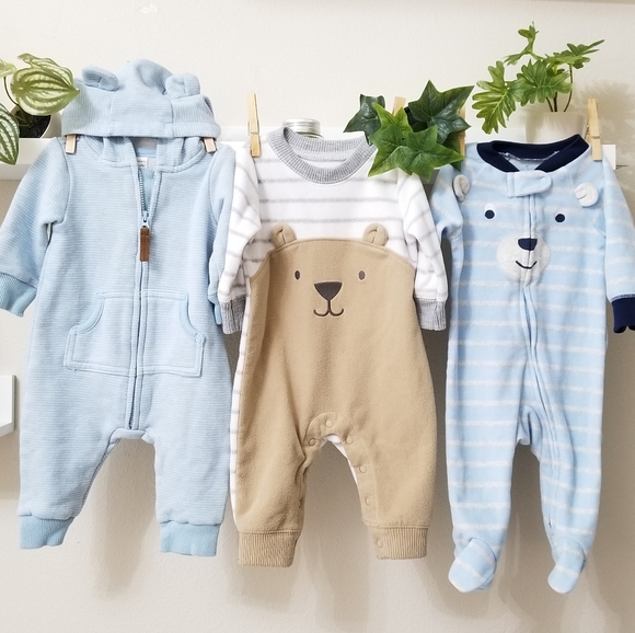 Carter's Other - 🏷 BUNDLE 3 Carter's Bear Jumpsuits
